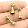 Chess Piece Charms in Knight King Queen and Pawn Designs view 8