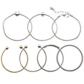 Extender Chain Metallic Adjustable Bracelet Metal Charms with 12 Listed Options view 5