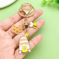 Bee and Honeycomb Charm Keychains with 33 Mixed Design Styles for Bags and Keys view 1