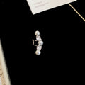 Pearl and Crystal Ear Clips in Four Floral and Bow Designs view 8