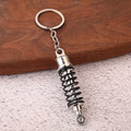 Car Suspension Shock Absorber Metal Keychain Gift Accessory