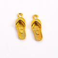 Mini Flip Flop Charm Metal Jewelry Making Component In 3 Finishes view 5