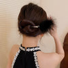 Black Feather Puff