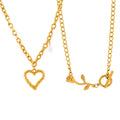 Gold Open Heart Pearl And Rose Toggle Chain Necklaces view 5