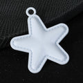 Enamel Star Charm Pendant with Stitched Edge Seven Colors view 9