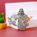 Jeweled Octopus Keychains with Fortune Cords and Loose Heart Loops view 4