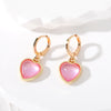 Pink Heart Earrings