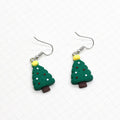 Resin Christmas Bell Penguin Tree Santa Snowman Earrings view 3