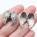 Detailed Angel Wing Metal Pendants for Jewelry Making view 1