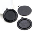 Raised Ring Round Pendant Bezel Blank for Cabochon Craft view 4