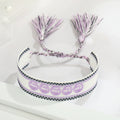Woven Word Friendship Bracelets with Tassels in Thirteen Designs view 7