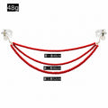 Triple Strand Red Bead Garland Christmas Tree Decoration view 3