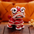 Chinese Lion Dance and Mixed Fortune Character Keychains view 8