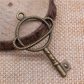 Ringed Planet Open Frame Charm In Antique Bronze And Antique Silver For Jewelry Making view 4