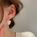 Mixed Gold Tone Floral Stud and Drop Earrings Fashion Jewelry Accessories view 6