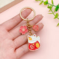 Flower Charm Keychains in 17 Pictured Variations for Bags and Keys view 1