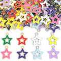 Colorful Open Star Jewelry Components For DIY Earrings And Bracelets Charms view 4