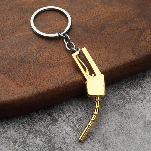 Mini Fuel Nozzle Zinc Alloy Keychain Creative Gift Pendant