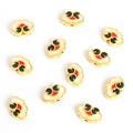 Enamel Cloud Beads in Twelve Traditional Color Combinations view 10