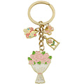 Mother's Day Floral Enamel Keychains in 6 Multi-Charm Designs view 5