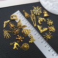Matte Gold-Tone Halloween Theme Metal Charms with 25 Listed Options view 2