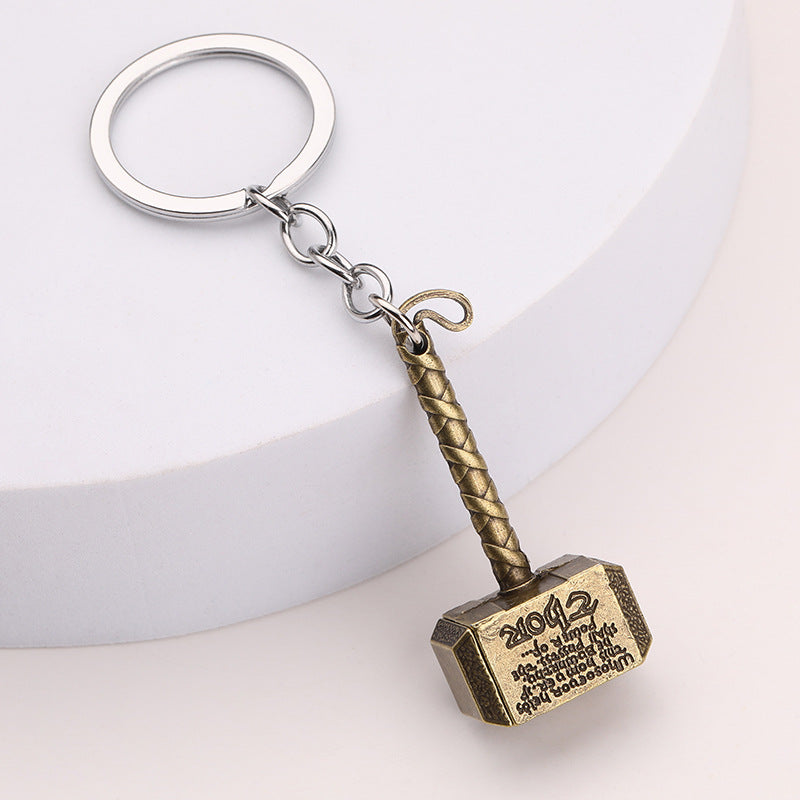 Thor Hammer Zinc Alloy Keychain Avengers Inspired Gift Accessory