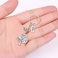 Silver Family Tree of Life Keychain Thank You Charm view 3