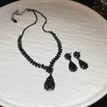 Four Silver And Gunmetal Teardrop Or Fringe Necklace Earring Sets view 9
