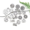 Silver-Tone Letter Metal Charms for Jewelry and Craft Projects view 4