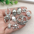 Metallic Halloween Theme and Skull Metal Charms with 17 Listed Options view 3