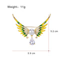 Angel Wing Enamel Metal Brooch Pin for Jackets and Lapels view 2