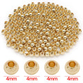 Round Seamless Metal Spacer Beads in Four Finishes for Jewelry Making view 6
