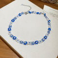 Beaded Daisy Flower Necklace Bracelet Ring Crystal Pieces view 9