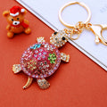 Jeweled Turtle Keychains With Colorful Enamel Shells view 3