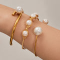 Freshwater Pearl Open Cuff Bangle Multi Style Finishes view 3