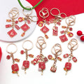 Fifty-Four Red Lunar Festival Keychains and Phone Strap Charms view 1