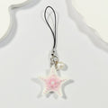 Pastel Starfish and Pearl Phone Strap Charms in Seven Color Options view 2
