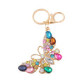 Rhinestone Butterfly Keychain Multicolor Metal Bag Charm view 5