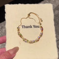 Mixed Shape Crystal Bracelets 4 Styles Multicolor Green view 9