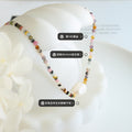 Multicolor Natural Stone Bead Freshwater Pearl Necklace view 2