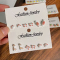 Fruit Nature and Animal Mini Stud Earring Three Pair Sets view 2