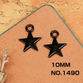 Black Alloy Skull Mask Cross Wing Charm Pendant