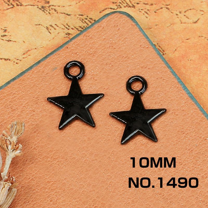 Black Alloy Skull Mask Cross Wing Charm Pendant