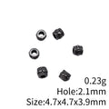 Tiny Barrel Spacer Beads in Five Metal Finishes for Jewelry Making view 5