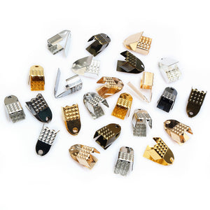 Fold Over Cord End Crimp Findings in Twenty-One Options