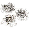 Small Pinch Bails for Pendants in Gold and Silver Tones view 3