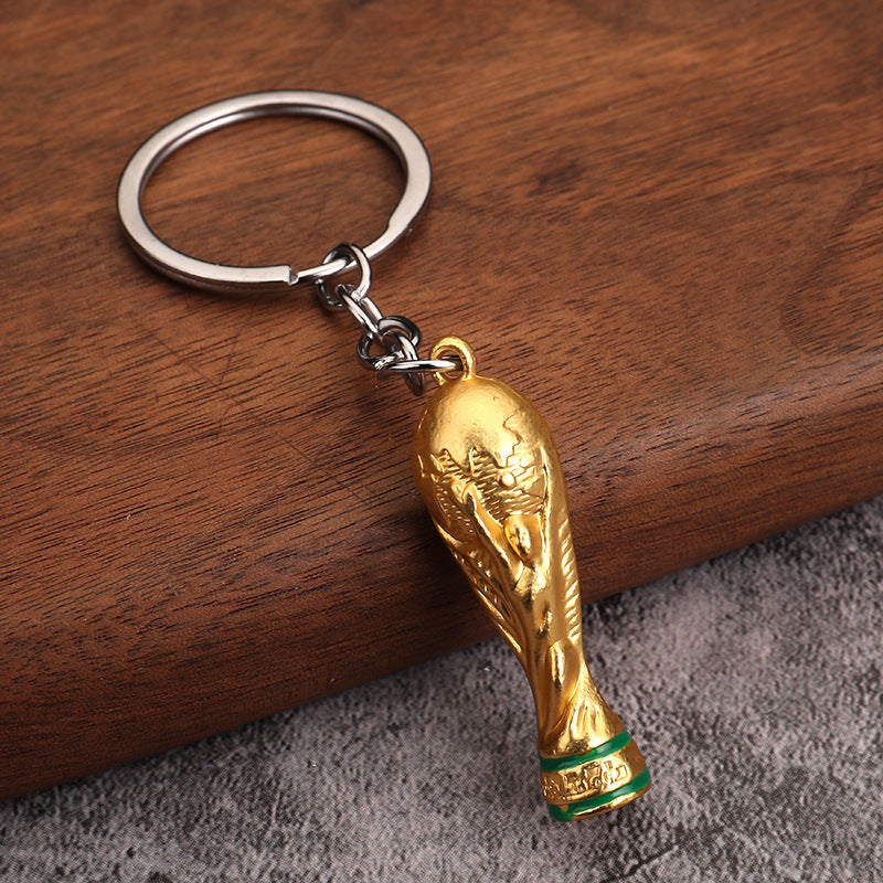 Soccer Trophy Resin Keychain Sports Souvenir Gift for Fans and Events