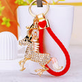 Crystal Unicorn Keychains in Plain Corded and Loose Loop Options view 1