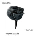Acrylic Enamel Rose Brooch Black Center Seven Colors view 12
