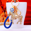 Royal-Blue-Cord Crystal-Horse